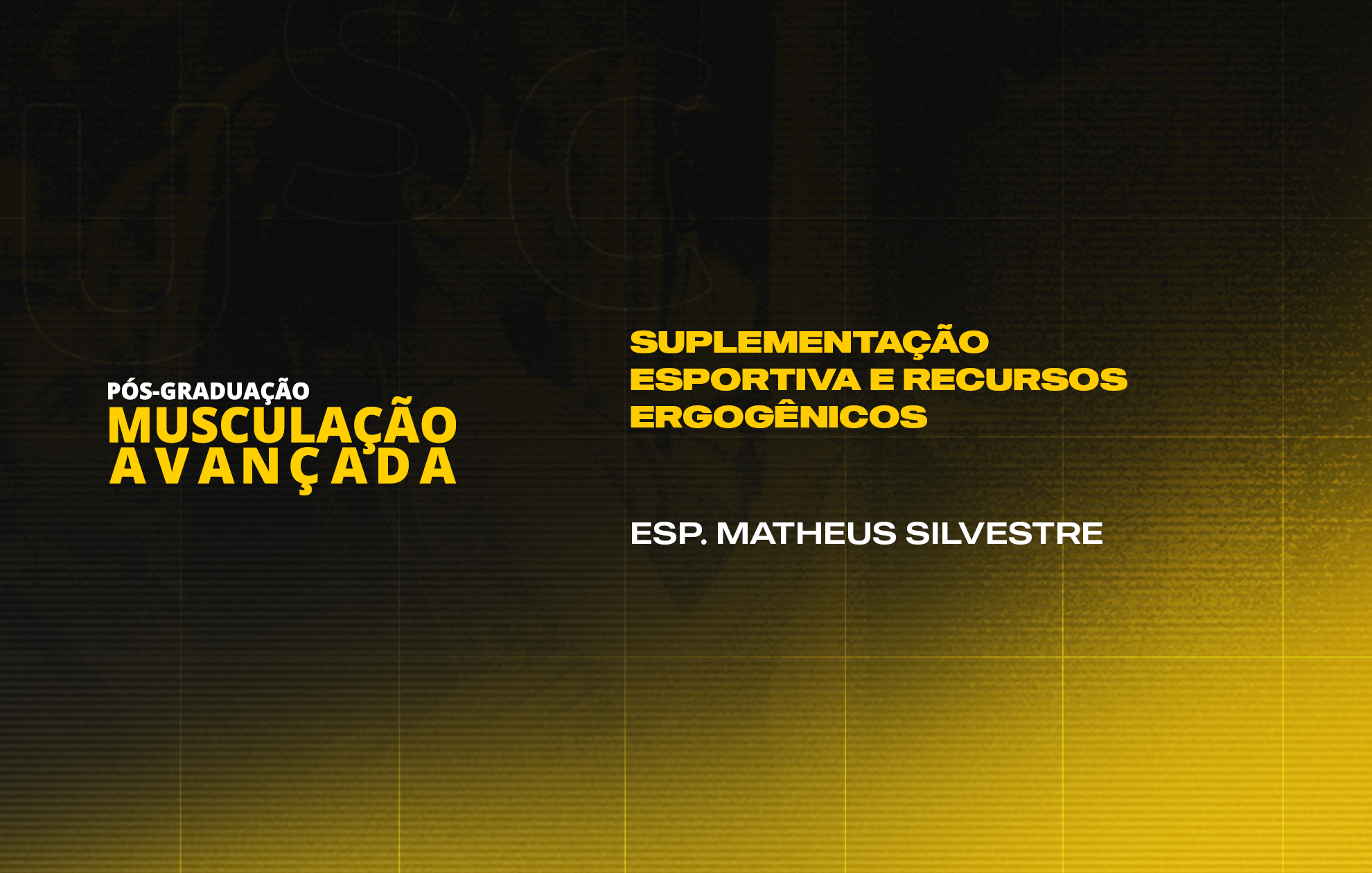 Course Image SUPLEMENTAÇÃO ESPORTIVA E RECURSOS ERGOGÊNICOS