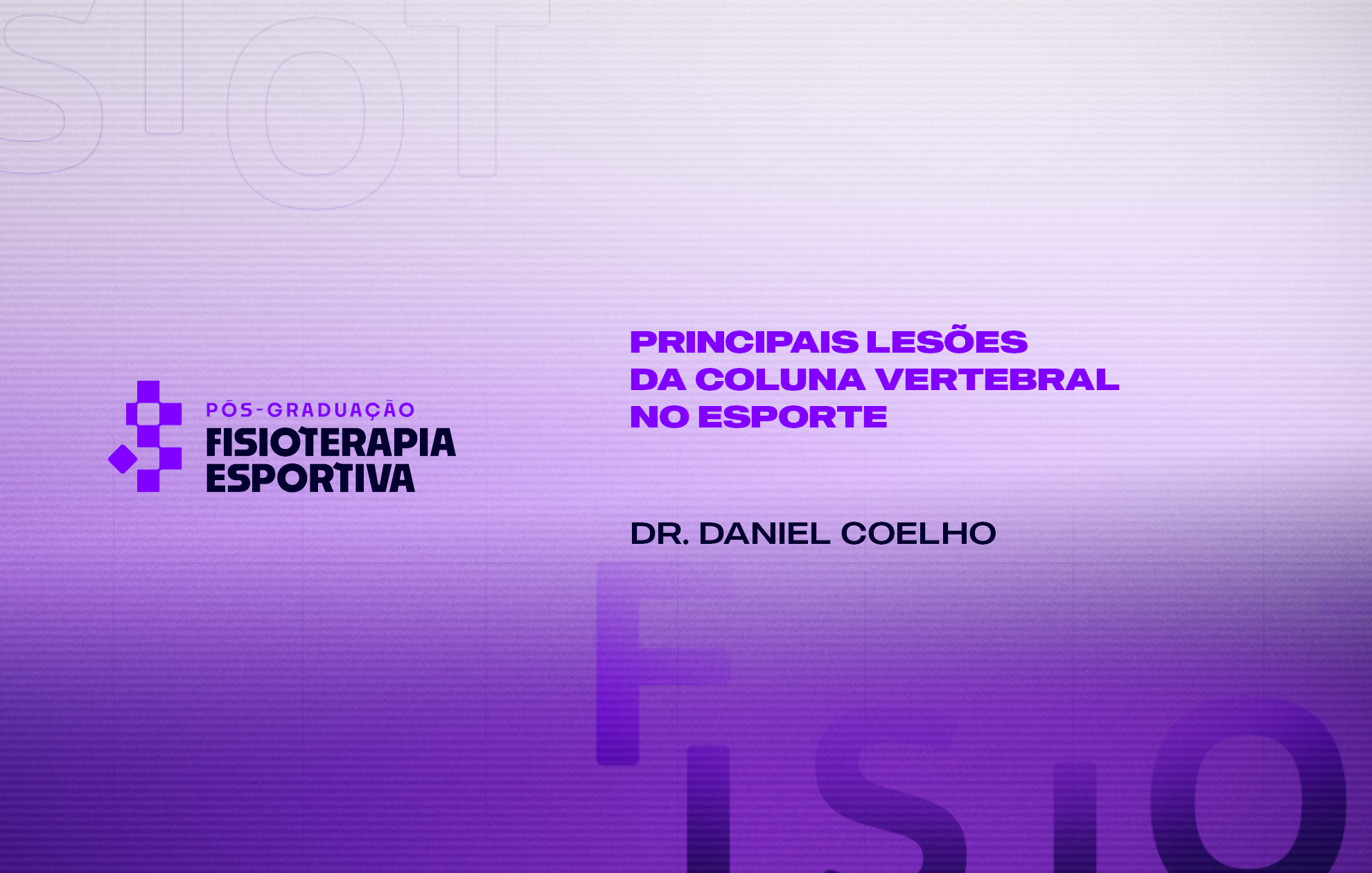 Course Image PRINCIPAIS LESÕES DA COLUNA VERTEBRAL NO ESPORTE