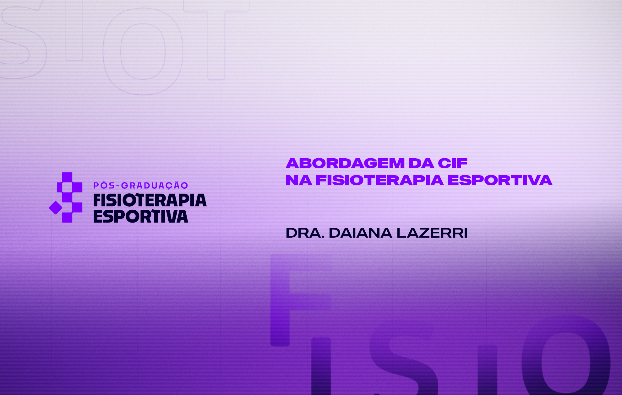 Course Image ABORDAGEM DA CIF NA FISIOTERAPIA ESPORTIVA