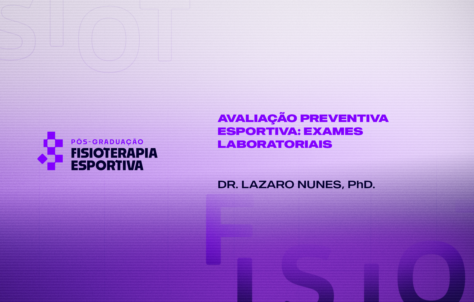 Course Image AVALIAÇÃO PREVENTIVA ESPORTIVA: EXAMES LABORATORIAIS
