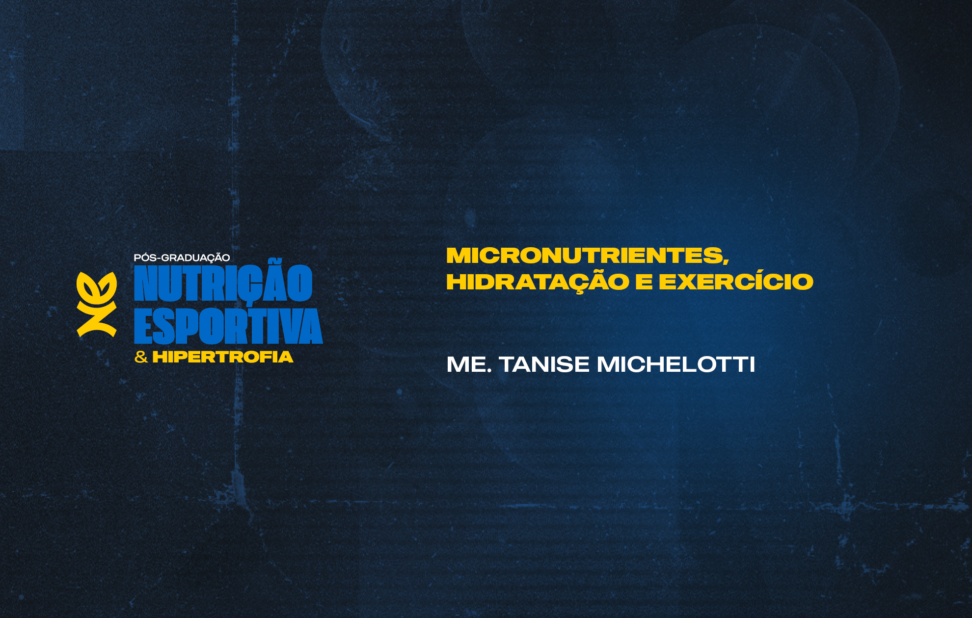 Course Image MICRONUTRIENTES, HIDRATAÇÃO E EXERCÍCIO