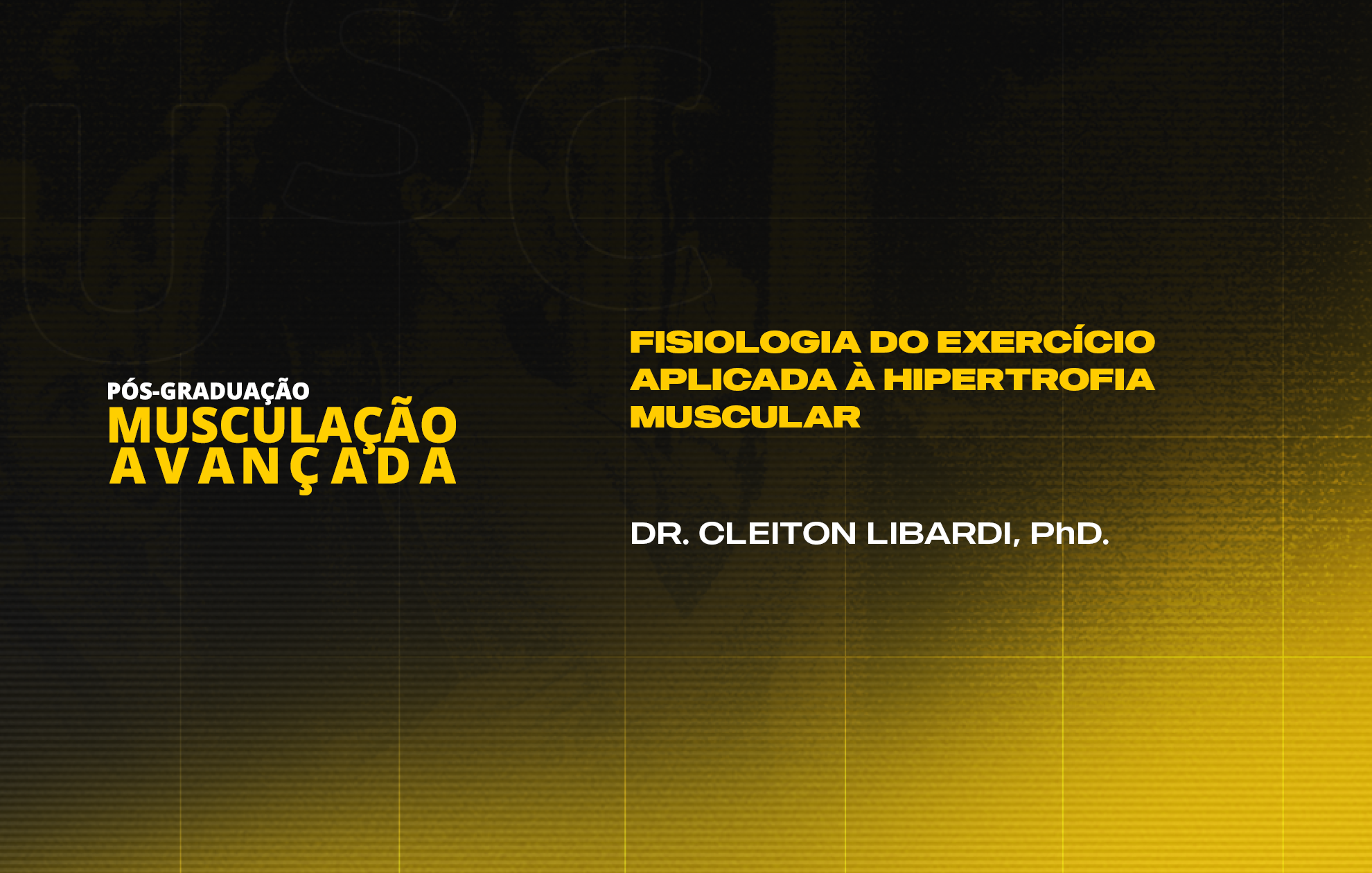 Course Image FISIOLOGIA DO EXERCÍCIO APLICADA A HIPERTROFIA MUSCULAR