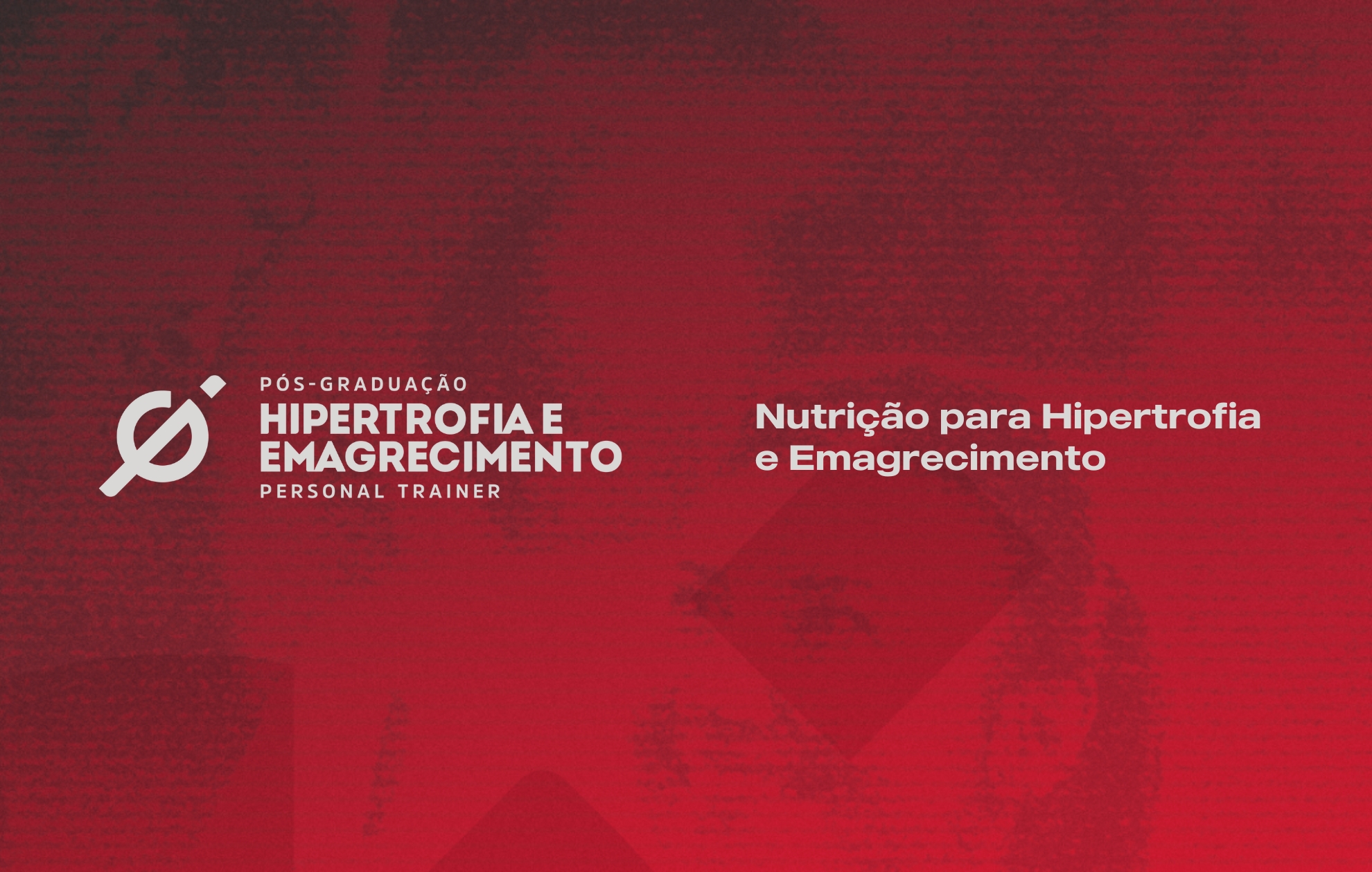 Course Image NUTRIÇÃO PARA HIPERTROFIA E EMAGRECIMENTO