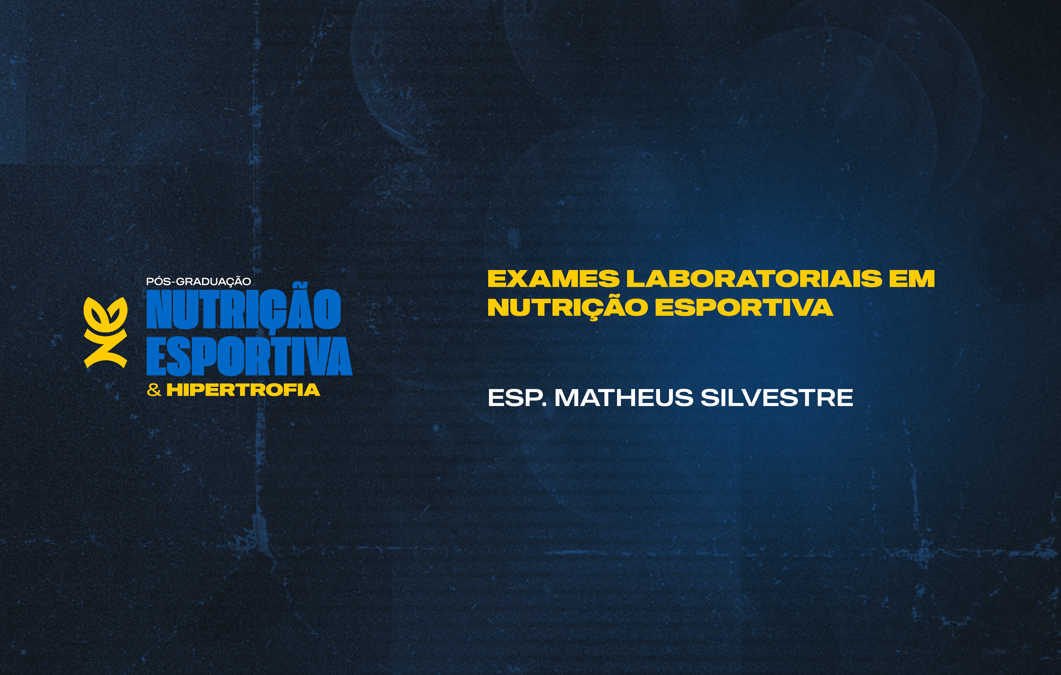 Course Image EXAMES LABORATORIAIS EM NUTRIÇÃO ESPORTIVA