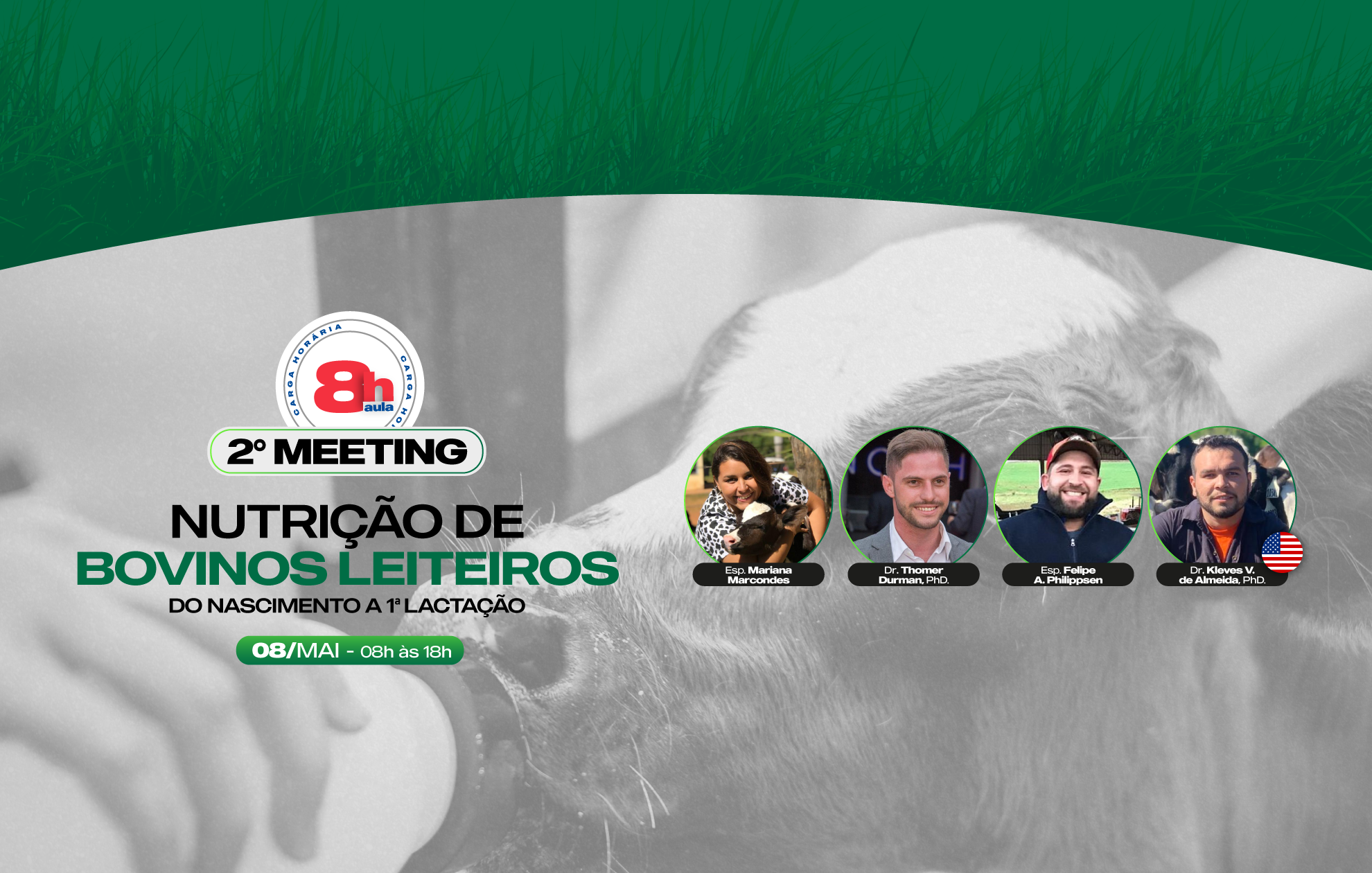Course Image II MEETING DE NUTRIÇÃO DE BOVINOS LEITEIROS: DO NASCIMENTO A 1ª LACTAÇÃO