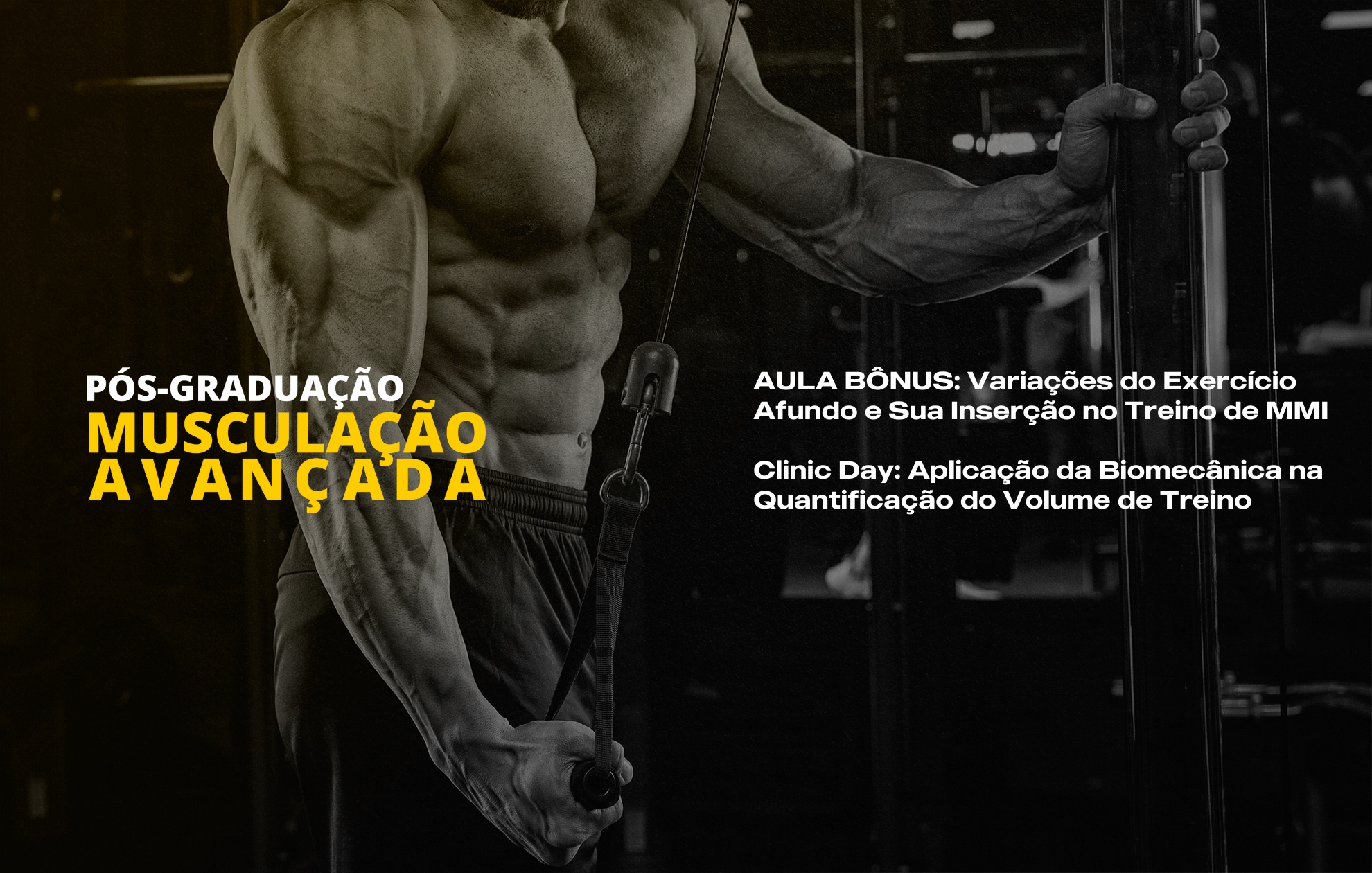 Course Image APLICAÇÃO DA BIOMECÂNICA NA QUANTIFICAÇÃO DO VOLUME DE TREINO; VARIAÇÕES DO EXERCÍCIO AFUNDO E SUA INSERÇÃO NO TREINO DE MMII (BÔNUS)
