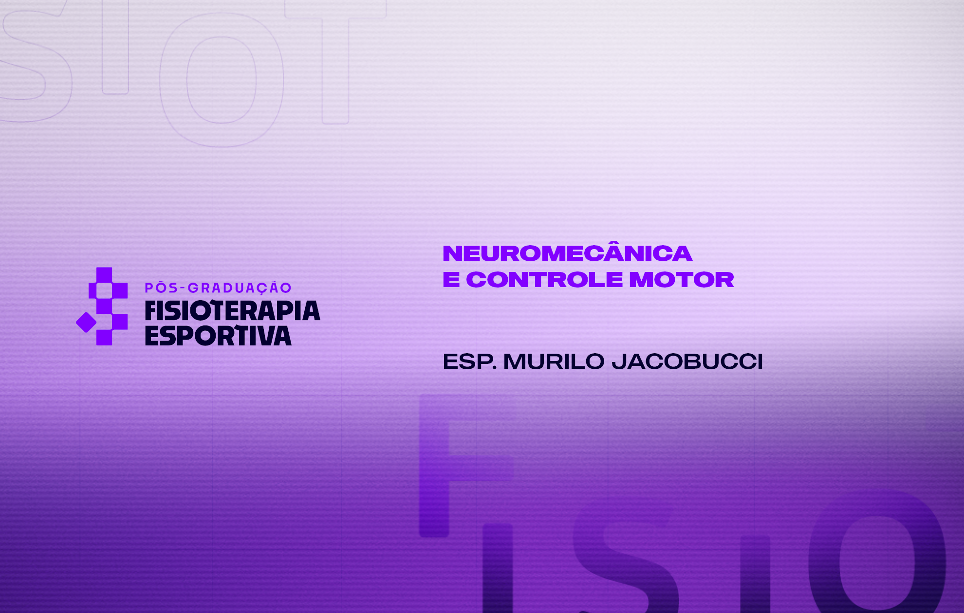 Course Image NEUROMECÂNICA E CONTROLE MOTOR